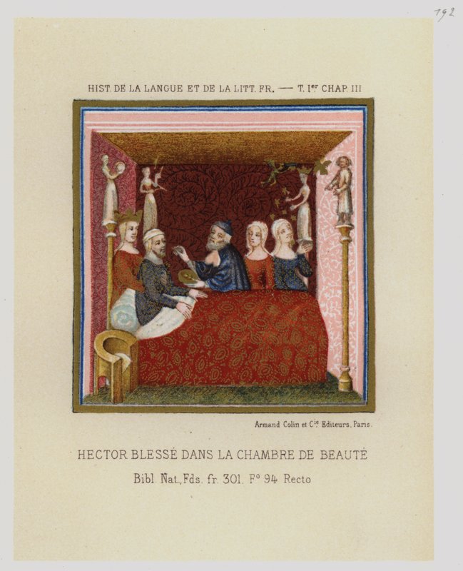 Güzellik Odasında Hector Blesse (renkli taş) by French School