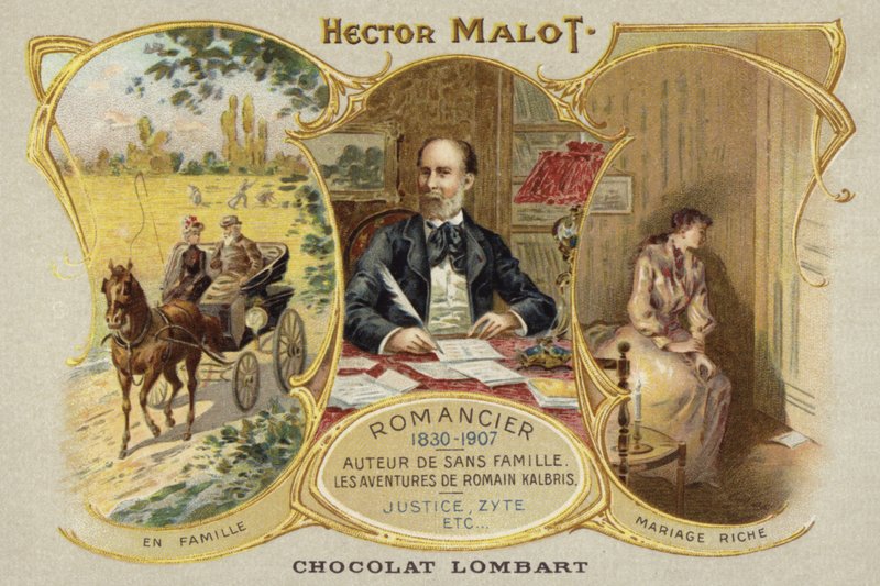 Hector Malot, Fransız romancı (kromolito) by French School