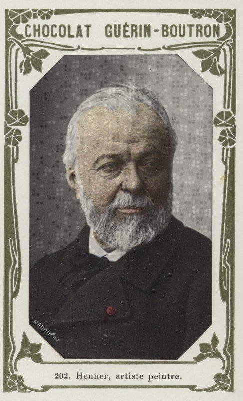 Henner, ressam (renkli fotoğraf) by French School