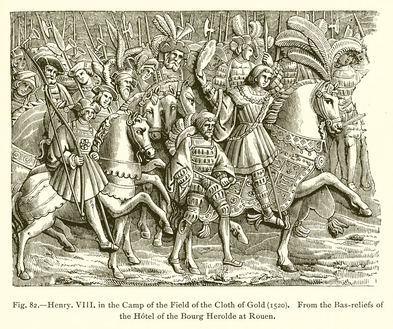 Altın Kumaş Tarlası Kampında Henry VIII (1520) by French School