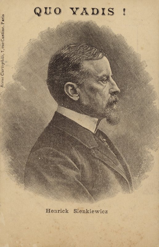 Henryk Sienkiewicz (1846-1916), Polonyalı gazeteci ve romancı (lito) by French School