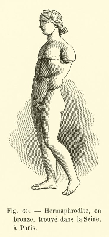 Hermafrodit, bronz, Seine Nehri