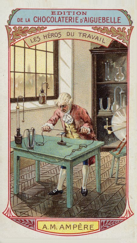 Emek Kahramanları - Andre-Marie Ampere, Fransız fizikçi ve matematikçi (1775 -1836) by French School