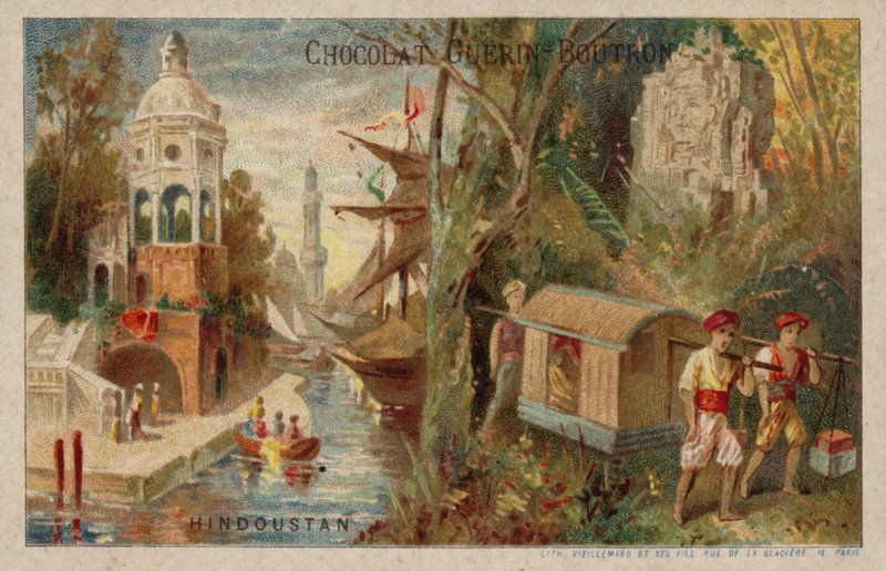 Hindustan (kromolitho) by French School