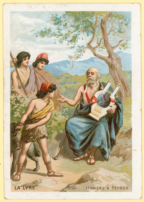 Homer lir çalıyor by French School