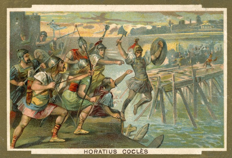 Köprüde Horatius Cocles by French School