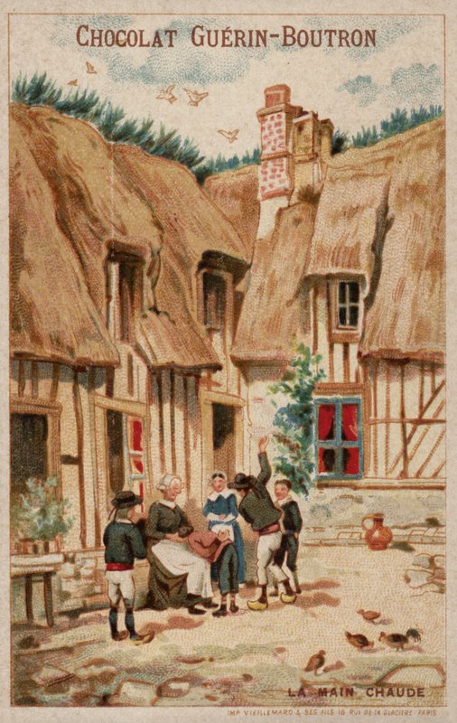 Sıcak el oyunu (chromolitho) by French School
