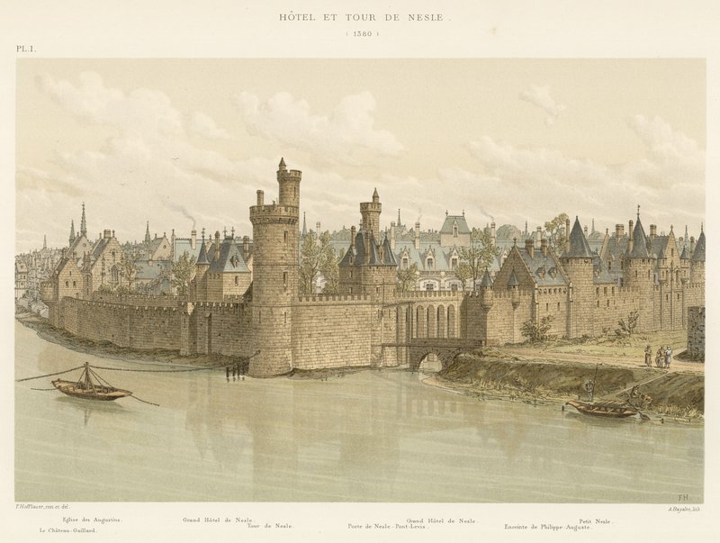 Hotel et Tour de Nesle, 1380 by French School