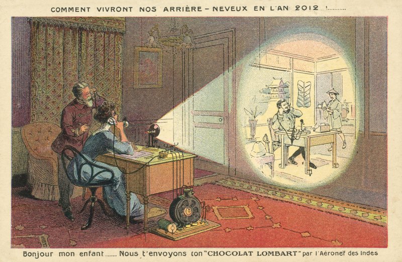 2012'de İnsanlar Nasıl Yaşayacak (renkli taş) by French School