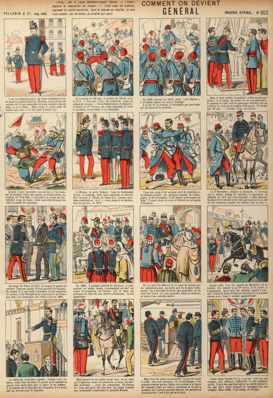 Nasıl general olunur (renkli gravür) by French School