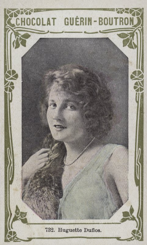 Huguette Duflos (renkli fotoğraf) by French School