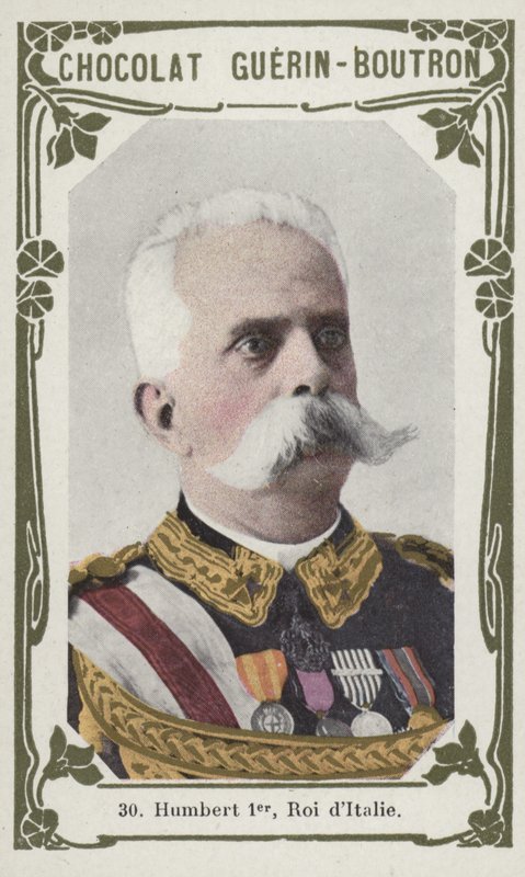 Humbert Premier, İtalya Kralı (renkli fotoğraf) by French School