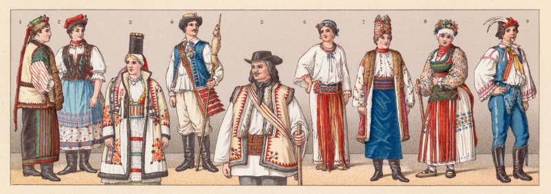 Macaristan ve Hırvatistan Kostümü by French School