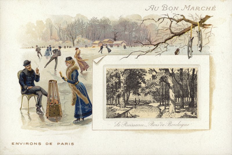 Donmuş gölde buz pateni by French School