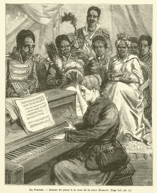 Ida Pfeiffer (gravür) by French School