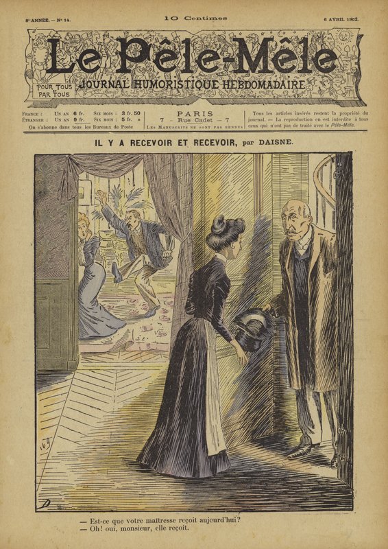 Alma ve alma vardır. Le Pele-Mele için İllüstrasyon by French School