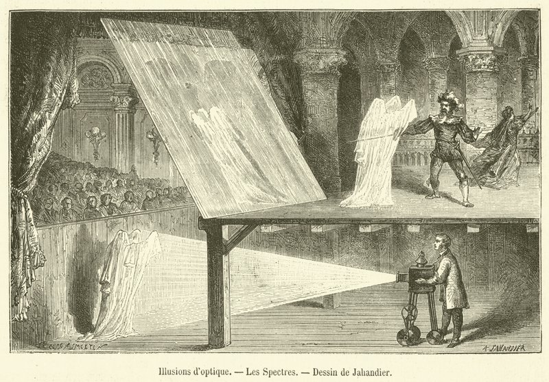 Optik İllüzyonlar, Hayaletler (gravür) by French School