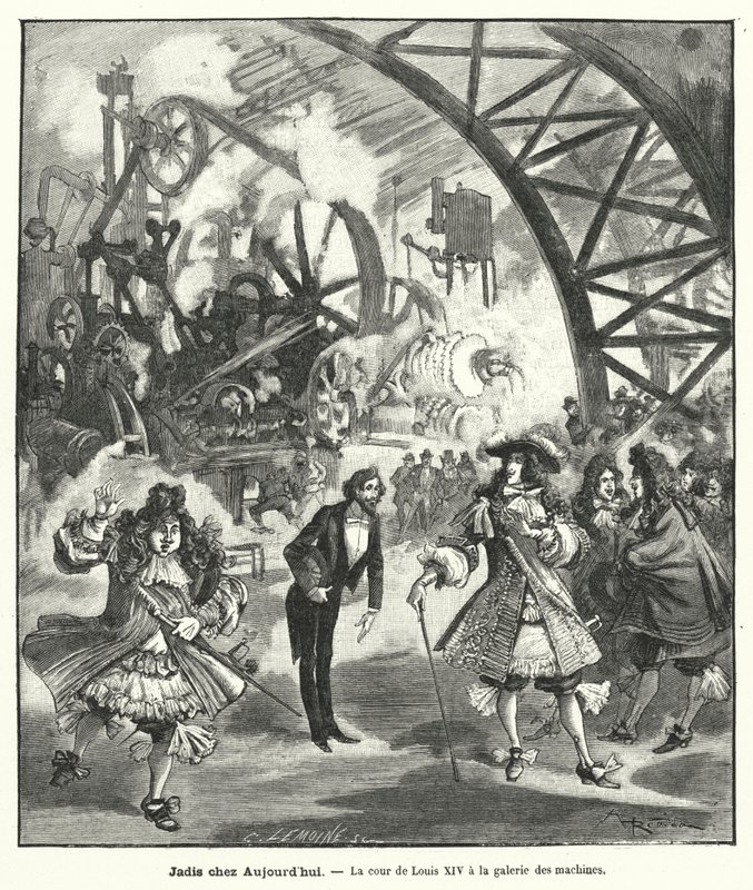 Kral Louis XIV ve sarayının 1889