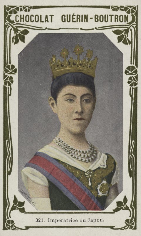 Japonya İmparatoriçesi (renkli fotoğraf) by French School