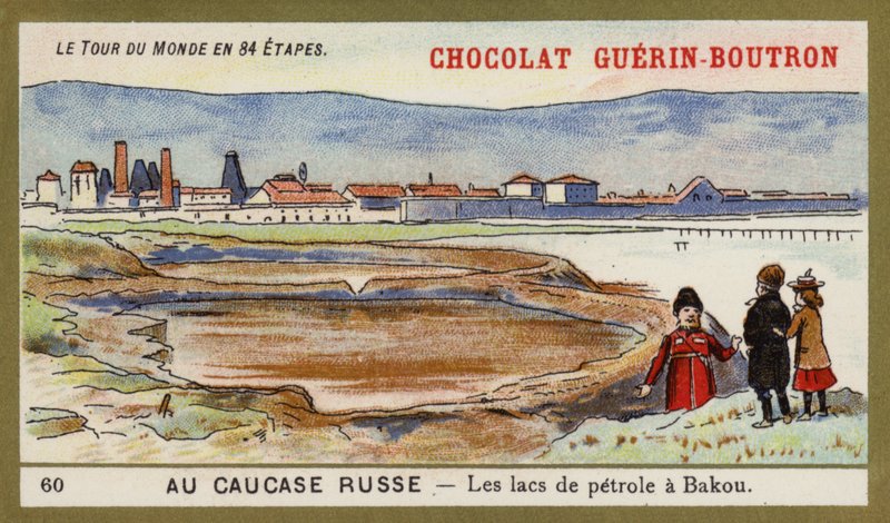 Rus Kafkasya'da - Bakü'nün petrol gölleri by French School