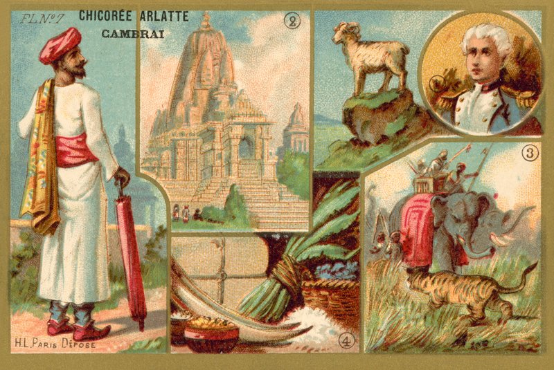 Hindistan (kromolito) by French School