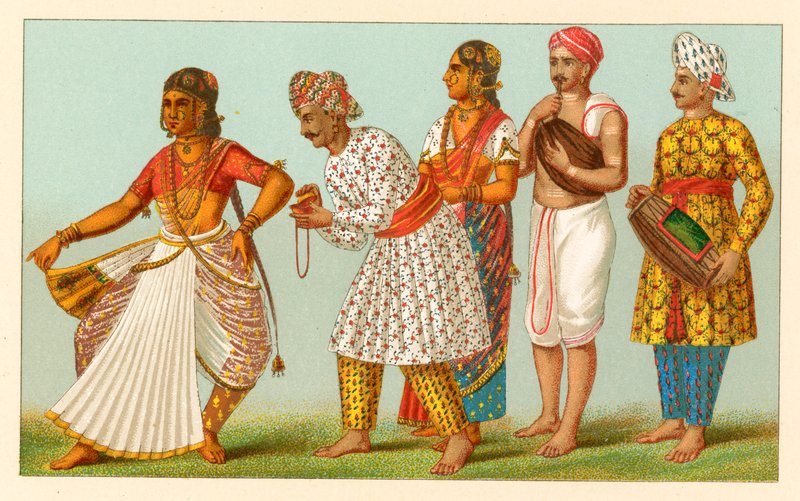 India costume by French School