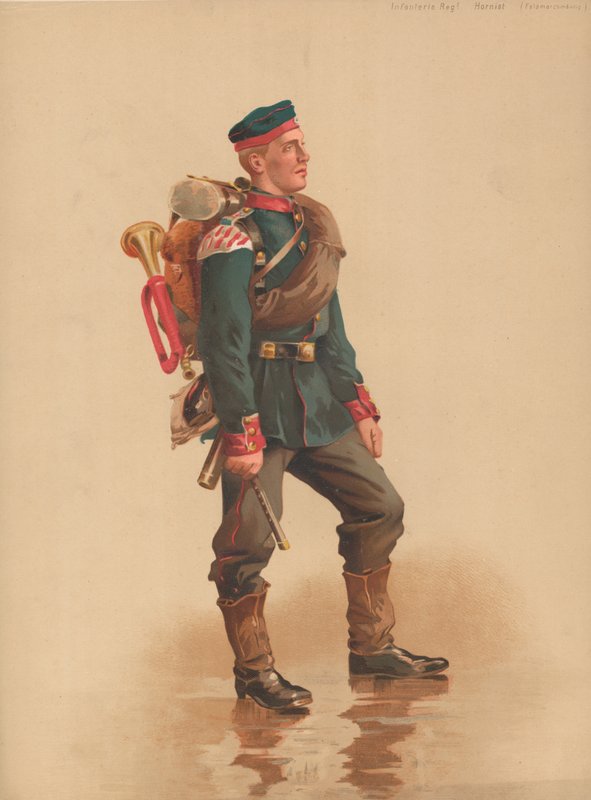 Piyade Regt Hornist, Feldmarchmassig by French School