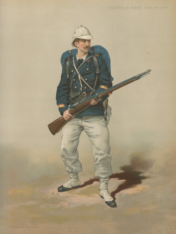 Deniz Piyadeleri, Colies Üniformaları by French School