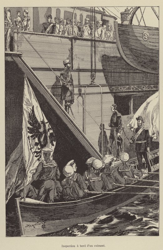 Bir zırh üzerinde inceleme (gravür) by French School
