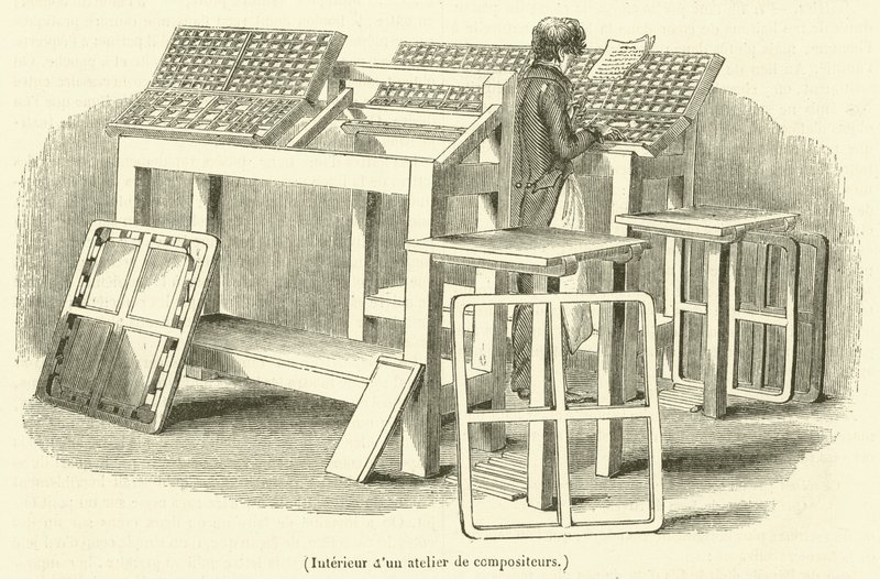 Bir besteci atölyesinin içi (gravür) by French School