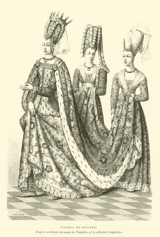 Bavyeralı Isabella (gravür) by French School