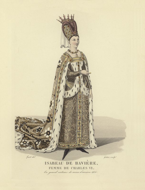 Bavyeralı Isabeau, Fransa Kralı VI. by French School