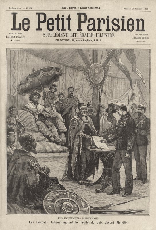 İtalyan elçileri, Etiyopya İmparatoru II. Menelik