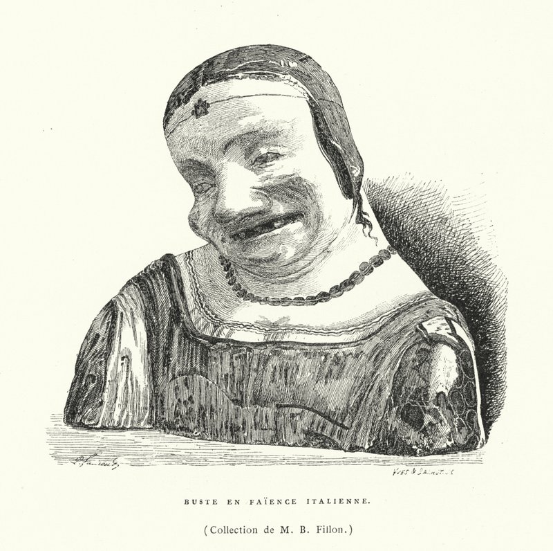 İtalyan fayans büstü by French School