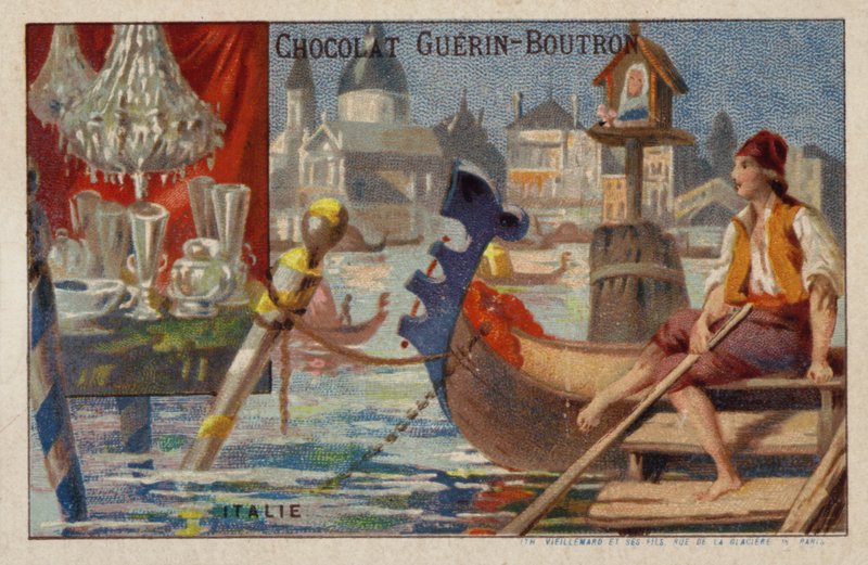 İtalya (kromolitho) by French School