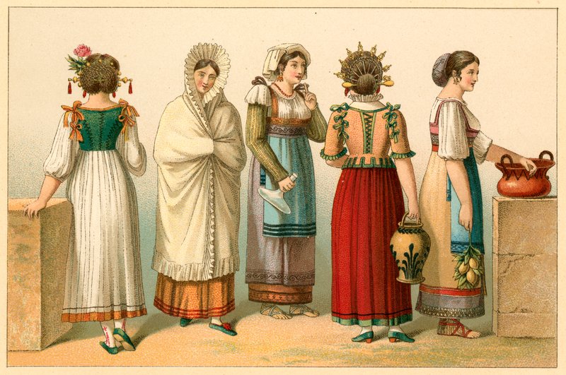 İtalya kostümü by French School