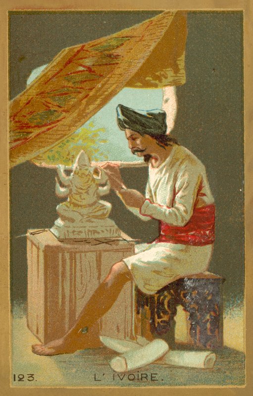 Fildişi (kromolitho) by French School