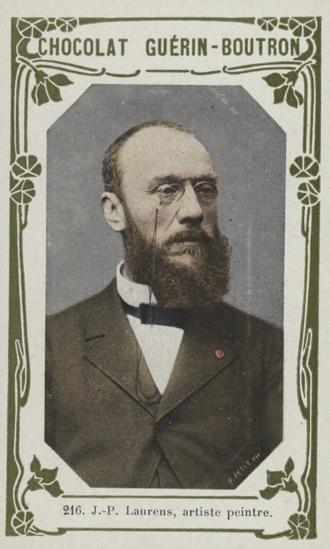 J-P Laurens, ressam (renkli fotoğraf) by French School