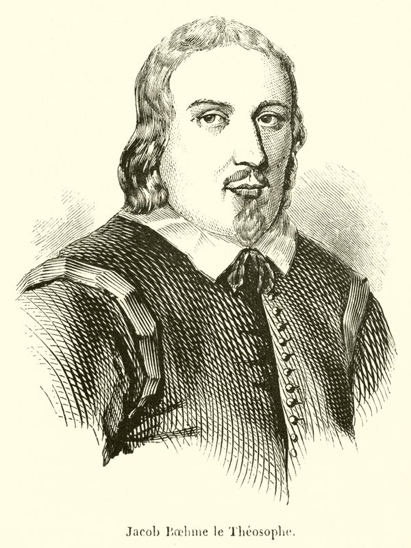 Teosofist Jacob Boehme (gravür) by French School
