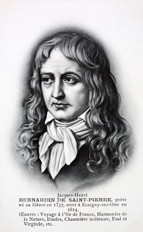 Jacques-Henri Bernardin de Saint-Pierre, Fransız yazar (lito) by French School
