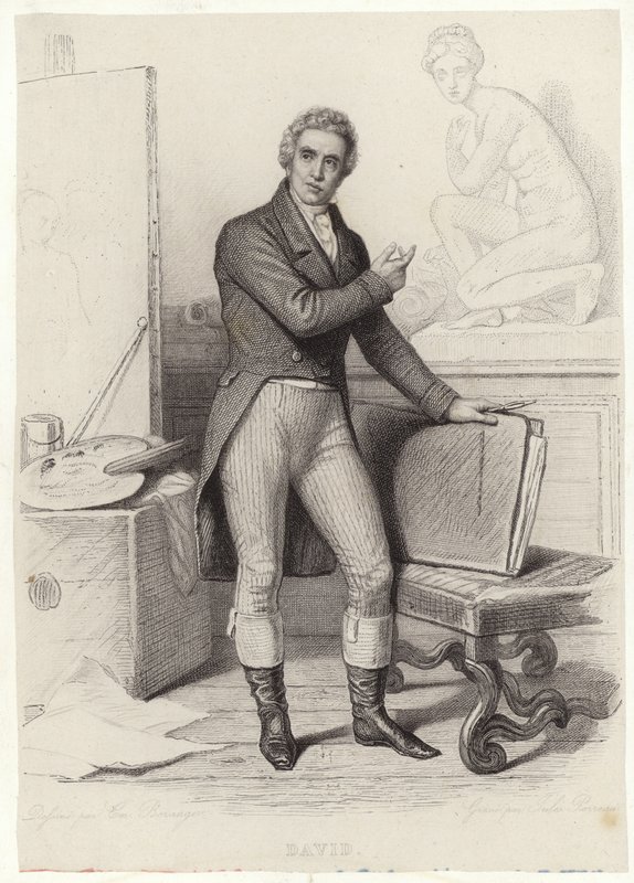 Jacques-Louis David, Fransız ressam by French School