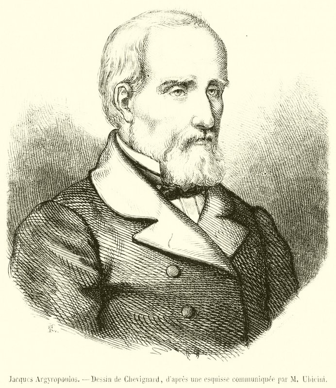 Xakkoes Argyropoulos (gravür) by French School
