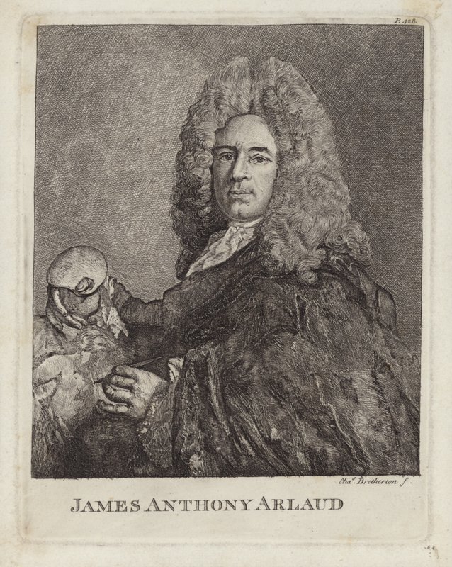 James Anthony Arlaud, İsviçreli Cenevreli sanatçı. Charles Bretherton tarafından oyulmuş by French School