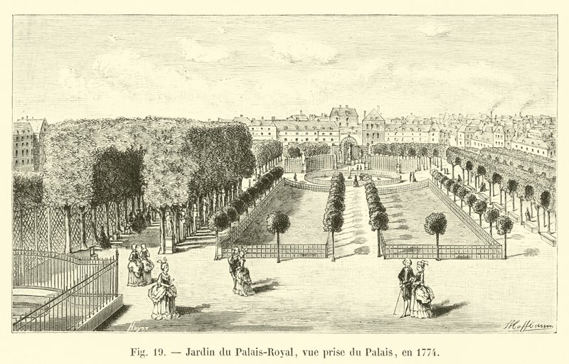 Jardin du Palais-Royal, Saray