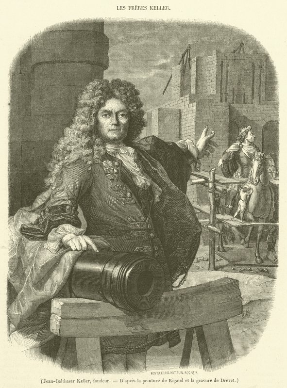 Jean-Balthasar Keller, dökümcü (gravür) by French School