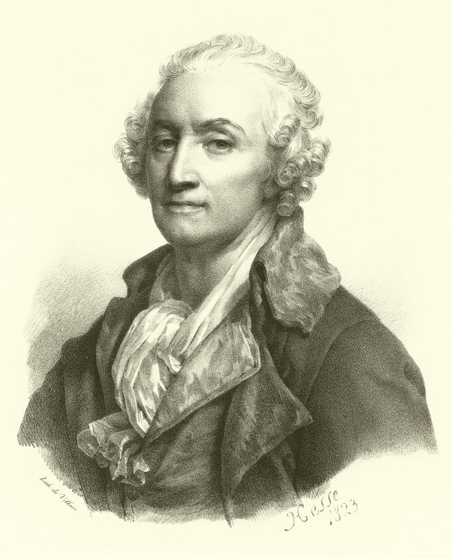 Jean-Baptiste Greuze, portre (gravür) by French School