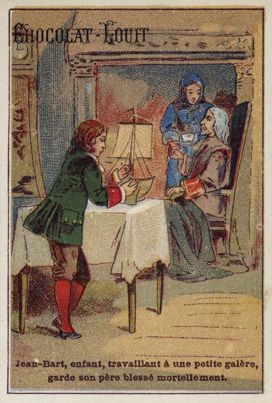 Jean Bart, 17. yüzyıl Fransız deniz komutanı ve korsan, çocukken by French School