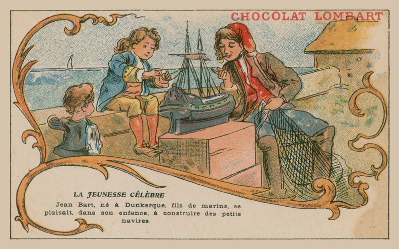 Jean Bart, 17. yüzyılın sonlarında deniz komutanı ve korsan, bir çocuk olarak by French School