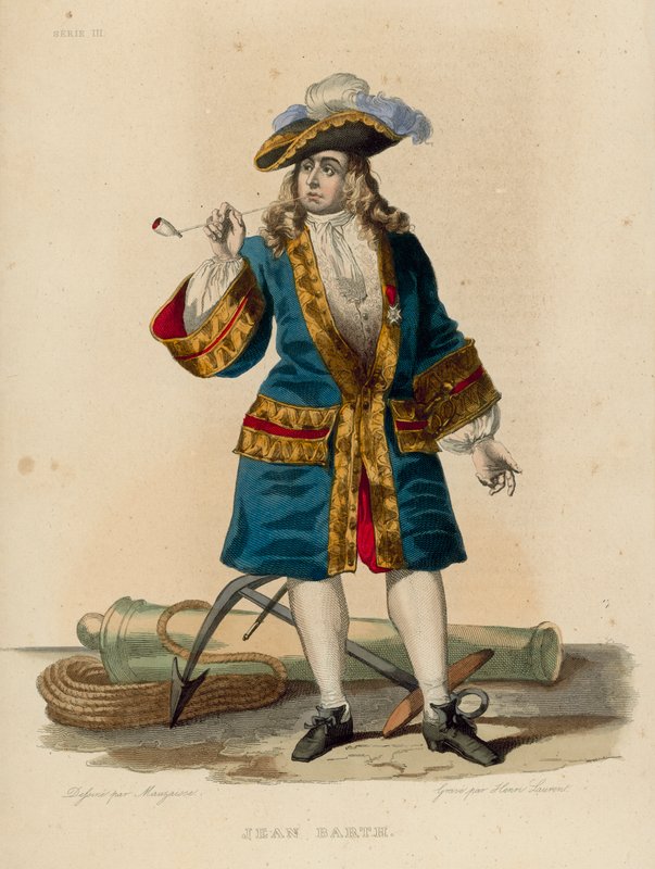 Jean Barth (renkli gravür) by French School