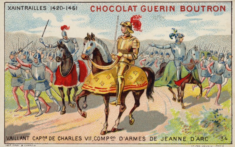 Jean Poton de Xaintrailles, Fransız askeri komutanı (chromolitho) by French School
